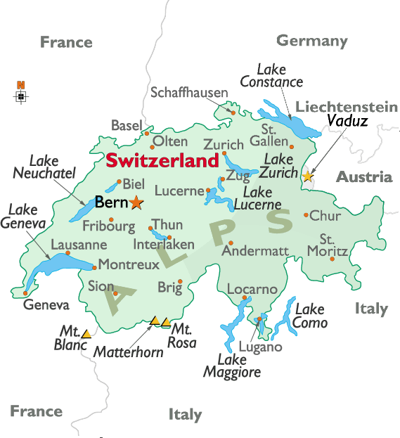 suisse St. Gallen carte